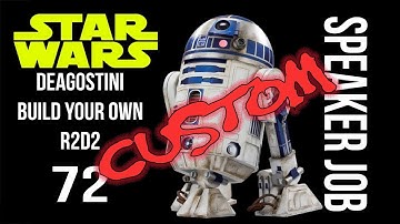 Build Your Own R2D2-Deagostini 72-Custom Speaker Install-chefhawk-HD