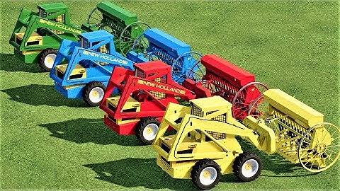 MINI LOADER OF COLORS ! TRANSPORTING & SEEDING  with NEW HOLLAND MINI LOADERS ! Farming Simulator 22