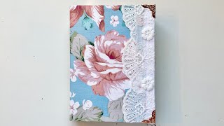 Blue cottage journal flip through