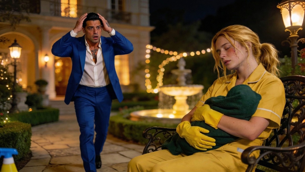 Mafya patronu hizmetçisini bebeğiyle bankta uyurken gördü — gerçek onu şaşkına çevirdi.