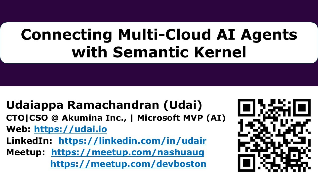 Connecting Multi-Cloud AI Agents with Semantic Kernel by Udaiappa Ramachandran