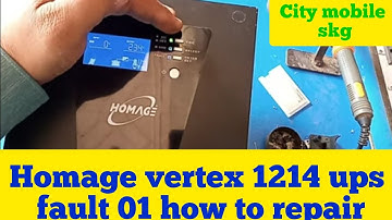 Homage vertex 1214 ups fault 01 how to repair#citymobileskg