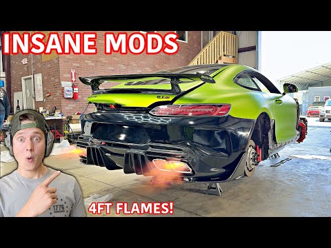 Rebuilding A Wrecked Mercedes AMG GTS! Lets Bring In The Mods!!!