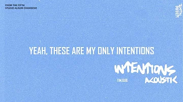 Justin Bieber - Intentions (Acoustic) (Lyric Video)