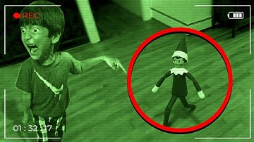 100 Times Elf on the shelf caught moving on camera IN REAL LIFE