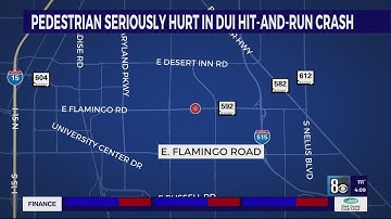 Pedestrian critically injured after hit-and-run crash in Las Vegas
