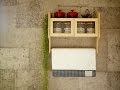 100均DIY「タオル掛け付収納棚」ダイソーで揃う簡単DIY～ぷちふる～