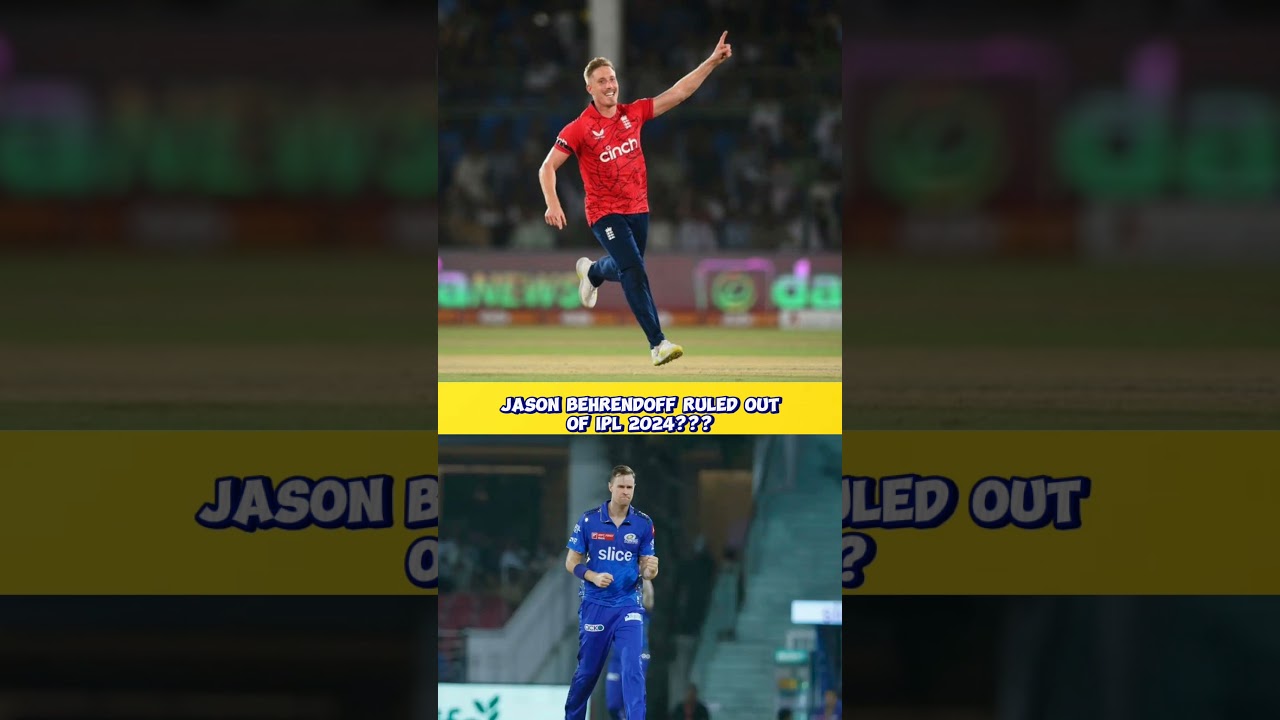 Jason behrendoff ruled out of ipl 2024??? 