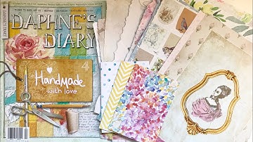 Make a junk journal with me: Daphne’s Diary - Choosing feature pages (Part 1)