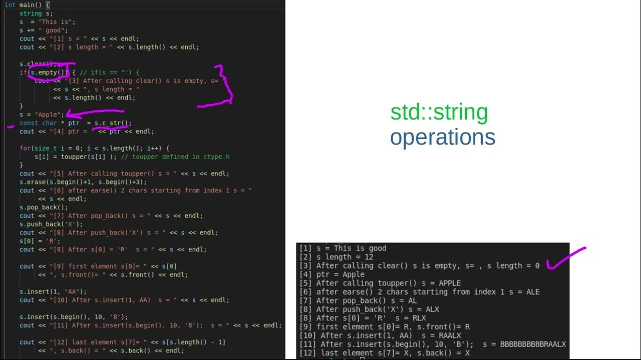 [Arabic] C++ string and stringstream شرح YouTube