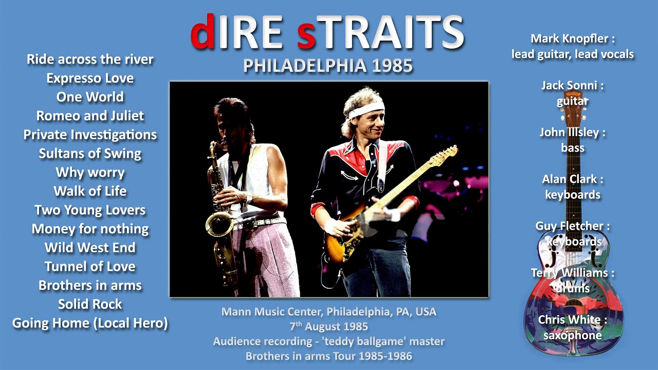 dire straits 1985 tour dates