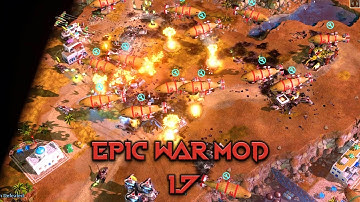 NEW EPIC WAR MOD 1.7 Patch | C&C : Red Alert 3 , 2v2 Vs Brutal Ai , Multiplayer Gameplay