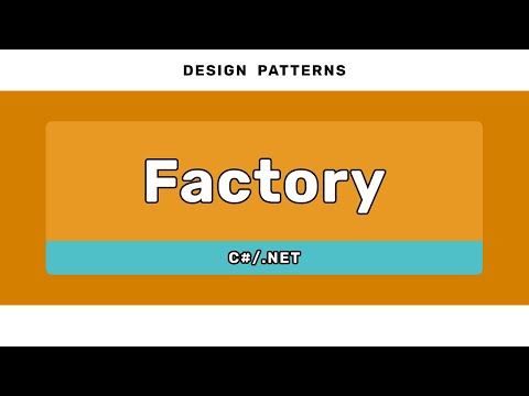 Factory Pattern - DESIGN PATTERNS (C#/.NET) - YouTube