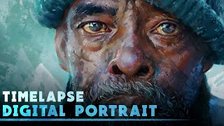 Digital Portrait in Photoshop - A Study of Colour and Emotion Timelapse