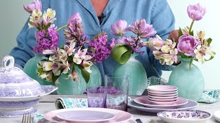 Eye-Catching Purple Tablescape with Buffy Hargett | Southern Living