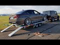 Decatted 720hp bmw m5 f10 loud sounds revs drag racing