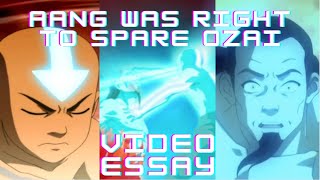 Aang Was RIGHT To Spare Ozai | Avatar: The Last Airbender