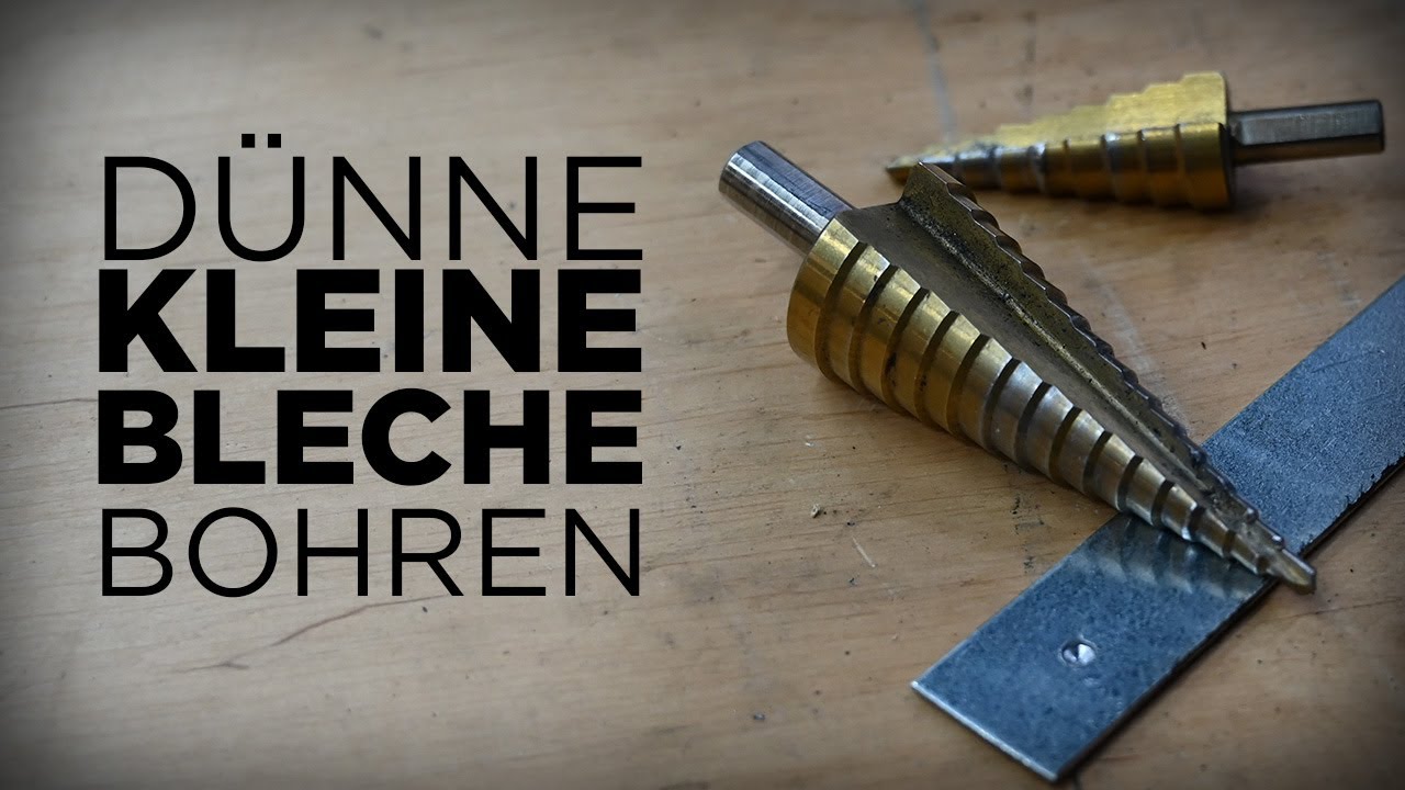 Löcher in dünne kleine Bleche bohren / ohne die Finger bzw. das eigene ...