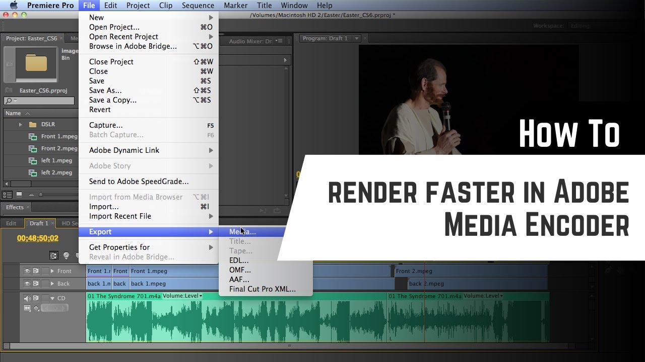 How to render faster in Adobe Media Encoder - YouTube