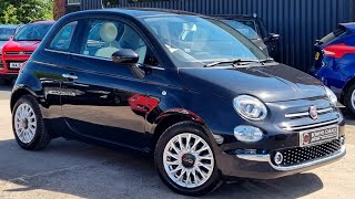 2018 (68) Fiat 500 Lounge 1.2 3Dr I'm Crossover Black. 6k Miles. 3 Services. Huge Spec. £9650