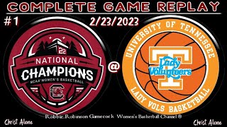 #1 South Carolina Gamecock Women's Basketball vs Tennessee Lady Vols - 2\/23\/23 - ( Full Game Replay)