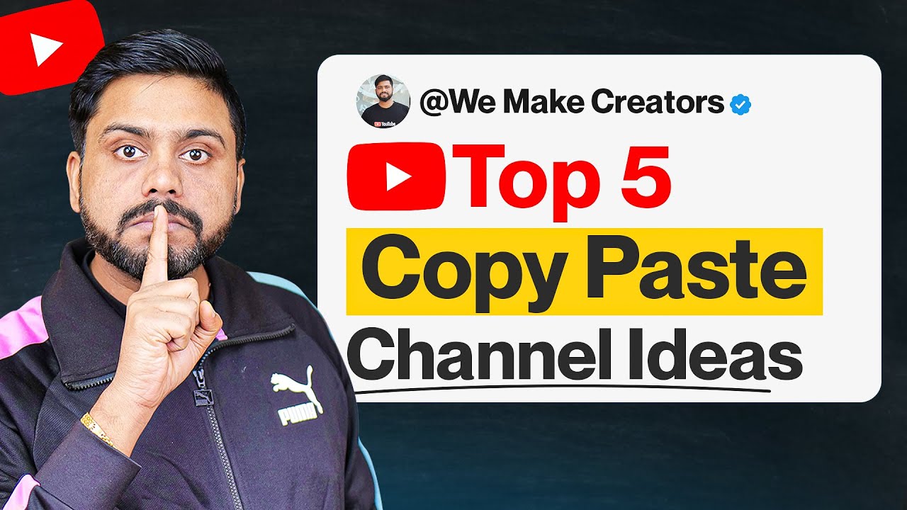 2024 के सबसे Best Copy Paste Channel Ideas | Top 5 Copy Paste Niche ...