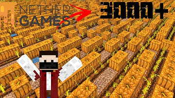 Biggest Pumpkin Farm in NetherGames Skyblock | Minecraft