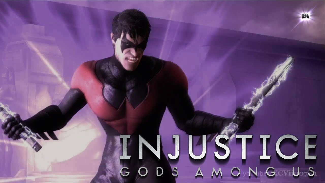 INJUSTICE: GODS AMONG US - 'Dark As Night' Nightwing's Super Move [HD]