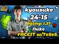 kyousuke (24-15) w/TeSeS Nuke POV | FACEIT 3.3k Elo | May 14, 2026 #cs2 #kyousuke