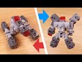 How to build mini LEGO tank type transformer robot - Mega shot (similar to Megatron)