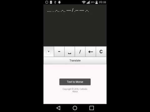 Morse Code for Android - Cafelabs
