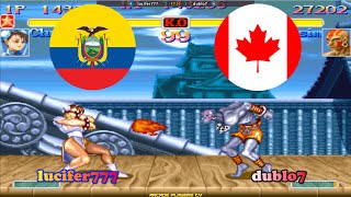 超级街霸2X ➤ lucifer777 (Ecuador) vs dublo7 (Canada) Super Street Fighter 2 Turbo