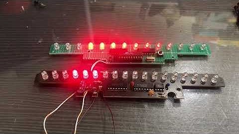 [8051專題好好玩-PiliLED] 李麥克霹靂車燈彗星拖尾 Knight-Rider LED