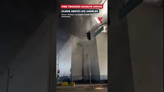 Large Plume Of Smoke Seen From Warehouse Fire In Los Angeles | VERTEX