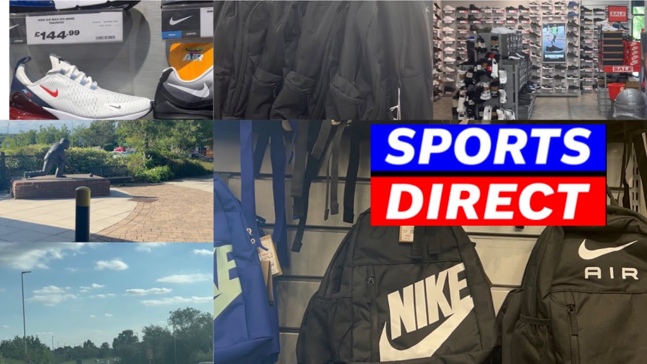 Shopping at Sports Direct at Thurmaston shopping centre