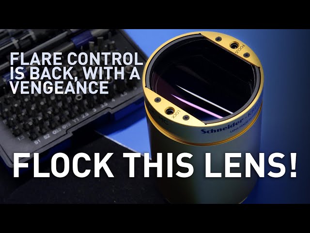 LIVE LENS MOD: Flocking the Schneider Cinelux. Back with a