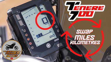 YAMAHA TENERE 700 - HOW TO SWITCH BETWEEN KMH & MPH ON THE SPEEDOMETER