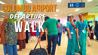 Colombo Airport Departure Area 4K HDR 🇱🇰 | Cinematic Walking Tour | Sri Lanka