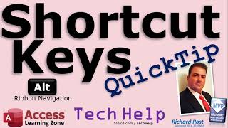 Microsoft Access QuickTip Shortcut Keys Navigate the Ribbon Using ALT Key Combinations