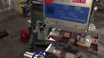 Two Color Pad Printing Machine with Rotary Fixture