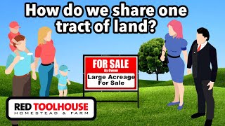 How do I buy land to homestead with family and friends?