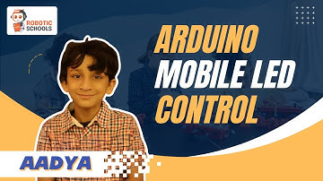 Mobile Control LED using Arduino and Bluetooth | Kids Robotics | UK Kids | ROBOTICSCHOOLS | DIY
