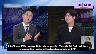 [ENG SUB] BTS RM's exclusive interview on "Meet the News" at KBS News 9 FULL