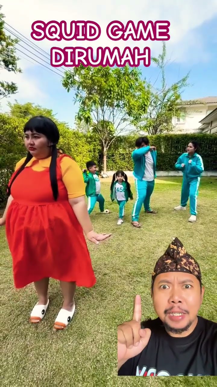MAEN SQUID GAME DIRUMAH!!!?? #squidgame #comedy #funny #shortsfeed
