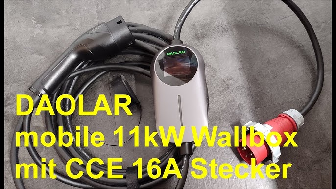 Noeifevo 11KW Mobile EV Wallbox, Autobatterie Ladegerät für alle