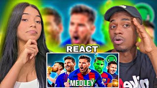 REACT | ♫ SUPER-MEDLEY DO MESSI | FutParódias - Especial de 10 Milhões