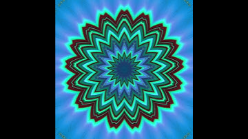 Winter is Coming UHD 2 minutes Ice Blue with Neon Fractal Mandala Animation