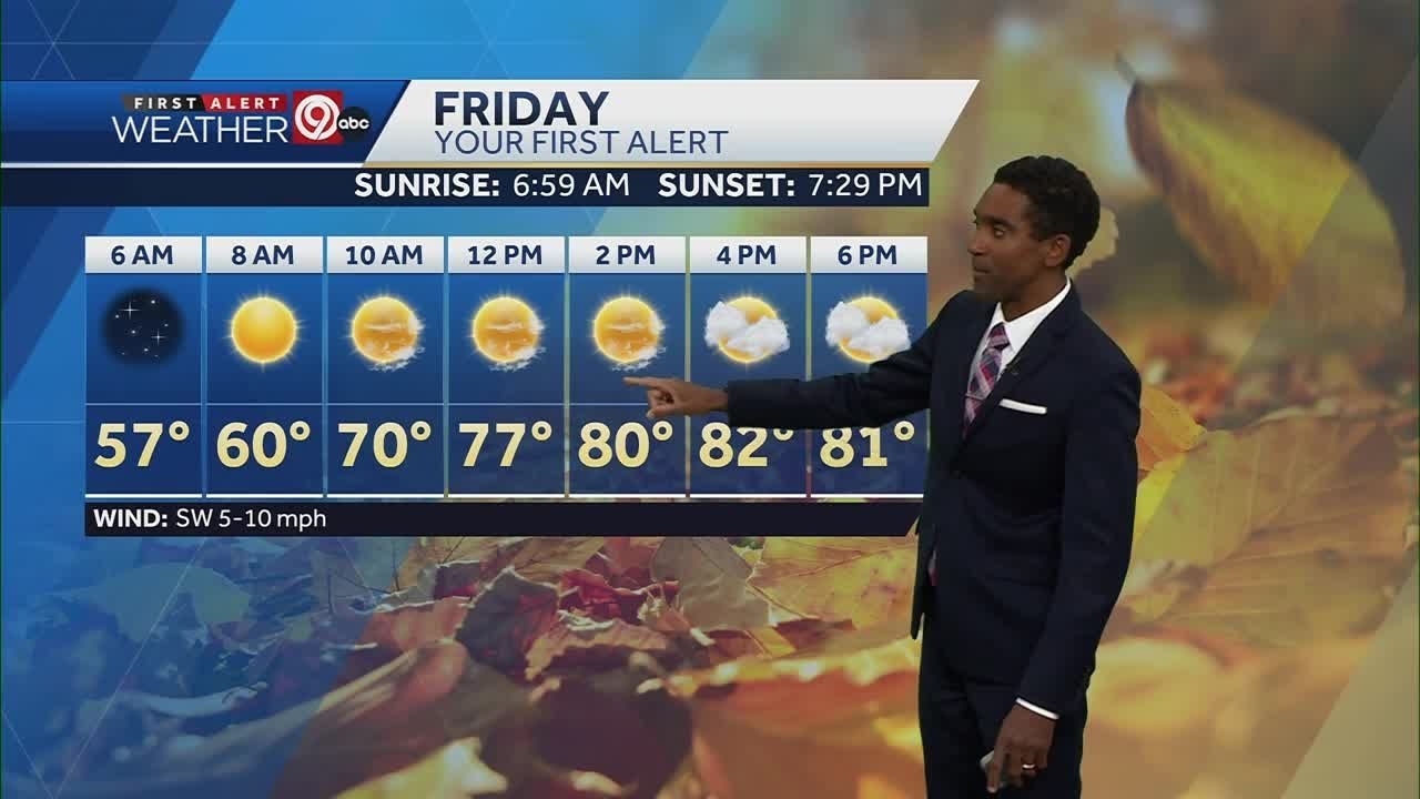 Clear and cool conditions will persist into Friday - YouTube