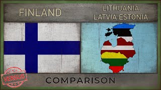 FINLAND vs LITHUANIA, LATVIA, ESTONIA | Army Comparison (2018)