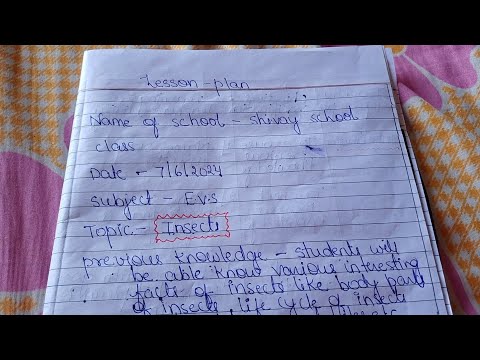 evs lesson plan/